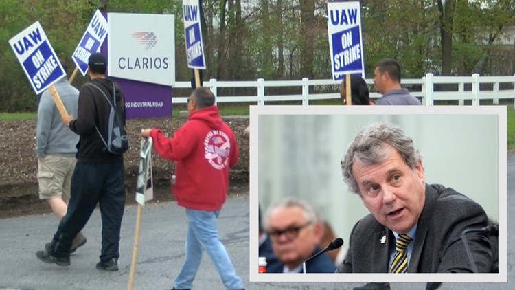Sen. Sherrod Brown writes letter to Clarios CEO in support of striking UAW workers