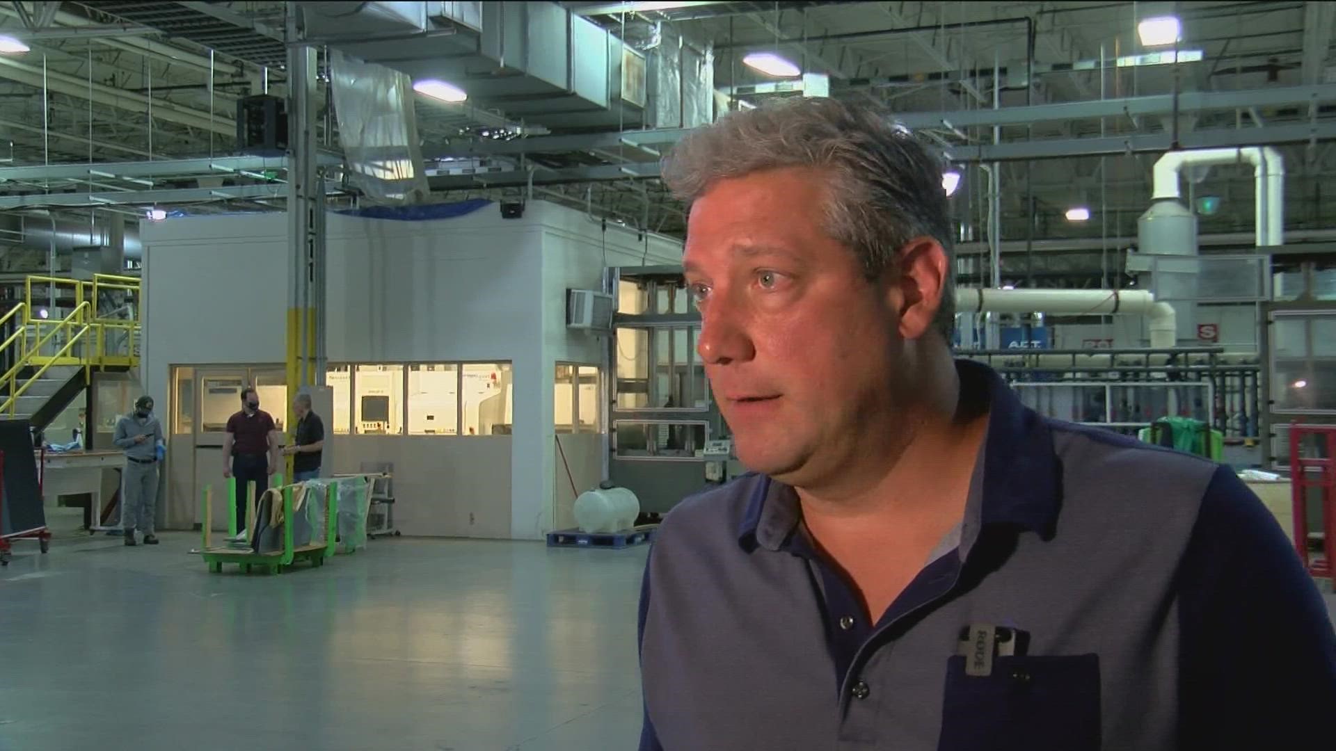 Ryan, who is running to represent Ohio in the U.S. Senate, visited a solar manufacturer in Wood County Wednesday.