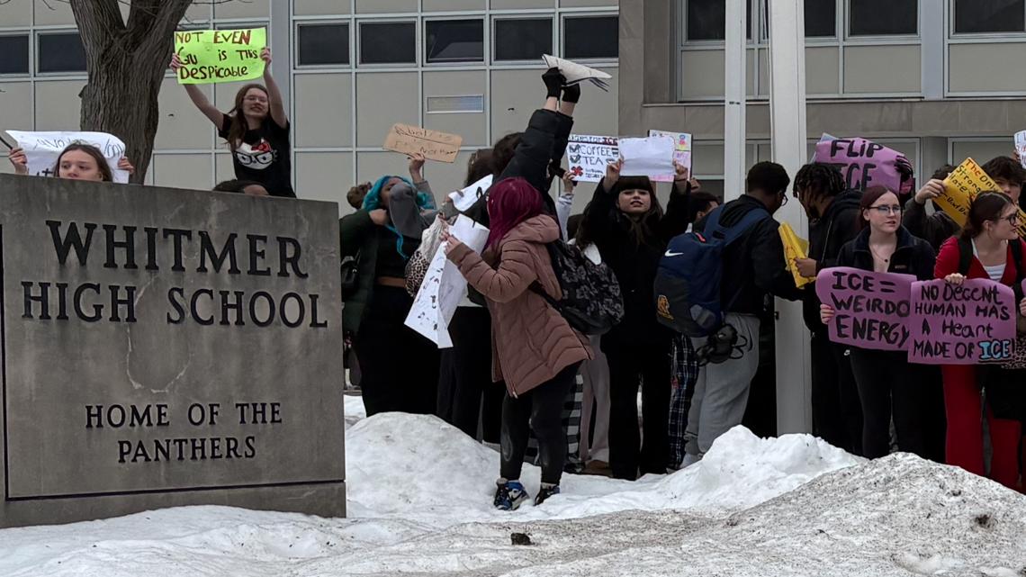 Whitmer High School students stage walkout protesting ICE operation