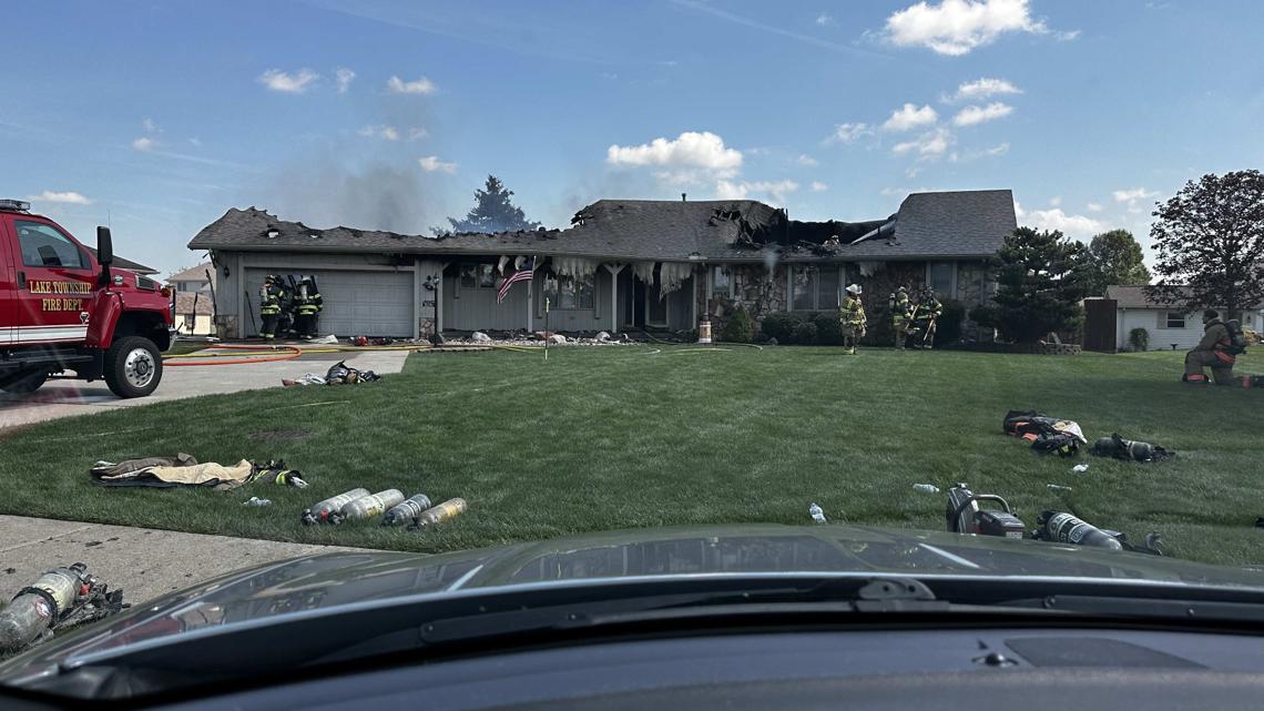 Lake Twp. fire causes extensive damage to home