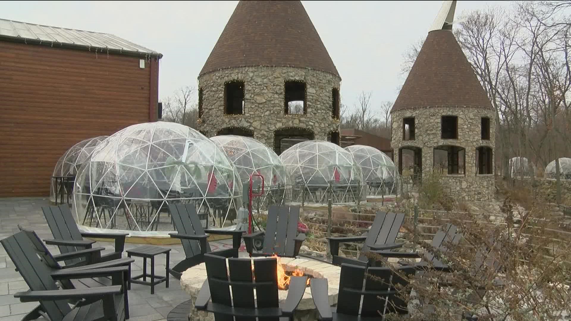 They were initially a solution to stay in business under COVID-19 protocols, but patio igloos have become a patron favorite during winter months.
