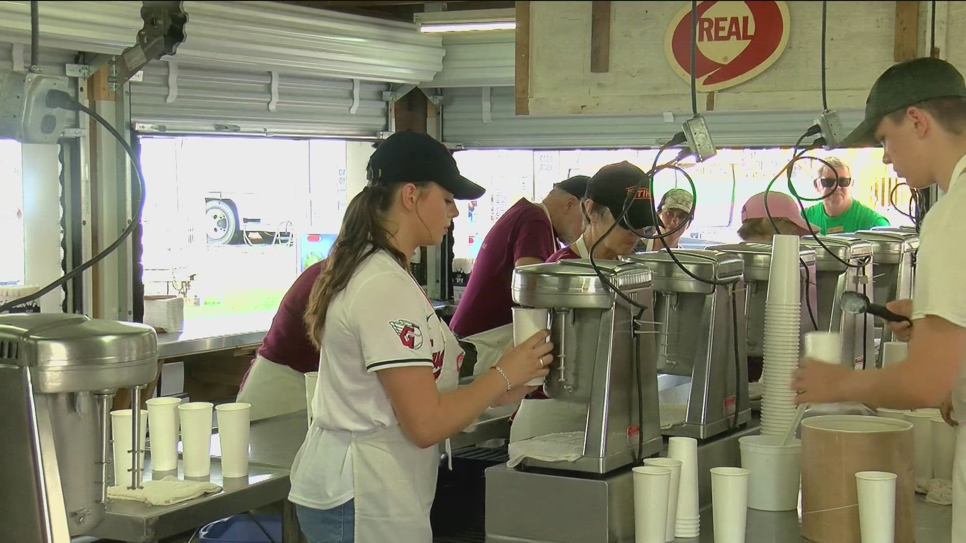 While the Fulton County Fair is usually known for its milkshakes and its donuts, it's also a place for families to spend time together volunteering for the community