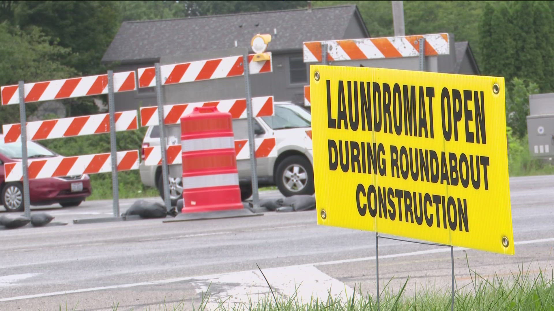 The intersection will be under construction for 60 days to install a new roundabout.