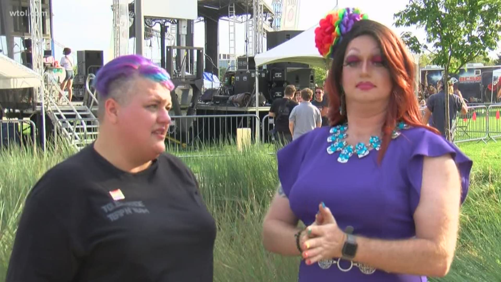 You will be able to see the Toledo Pride Interpreting Team at the main stage Saturday with most of the drag performances.