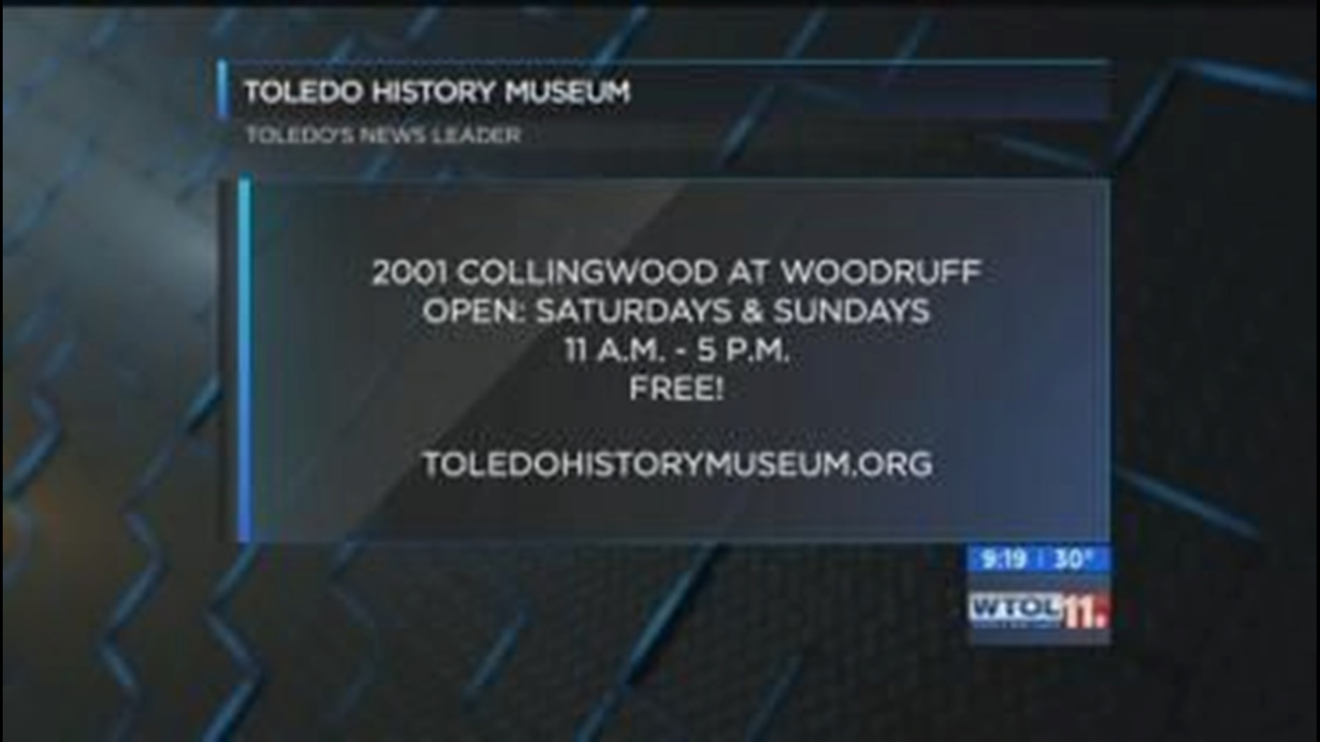 Toledo History Museum open to the public