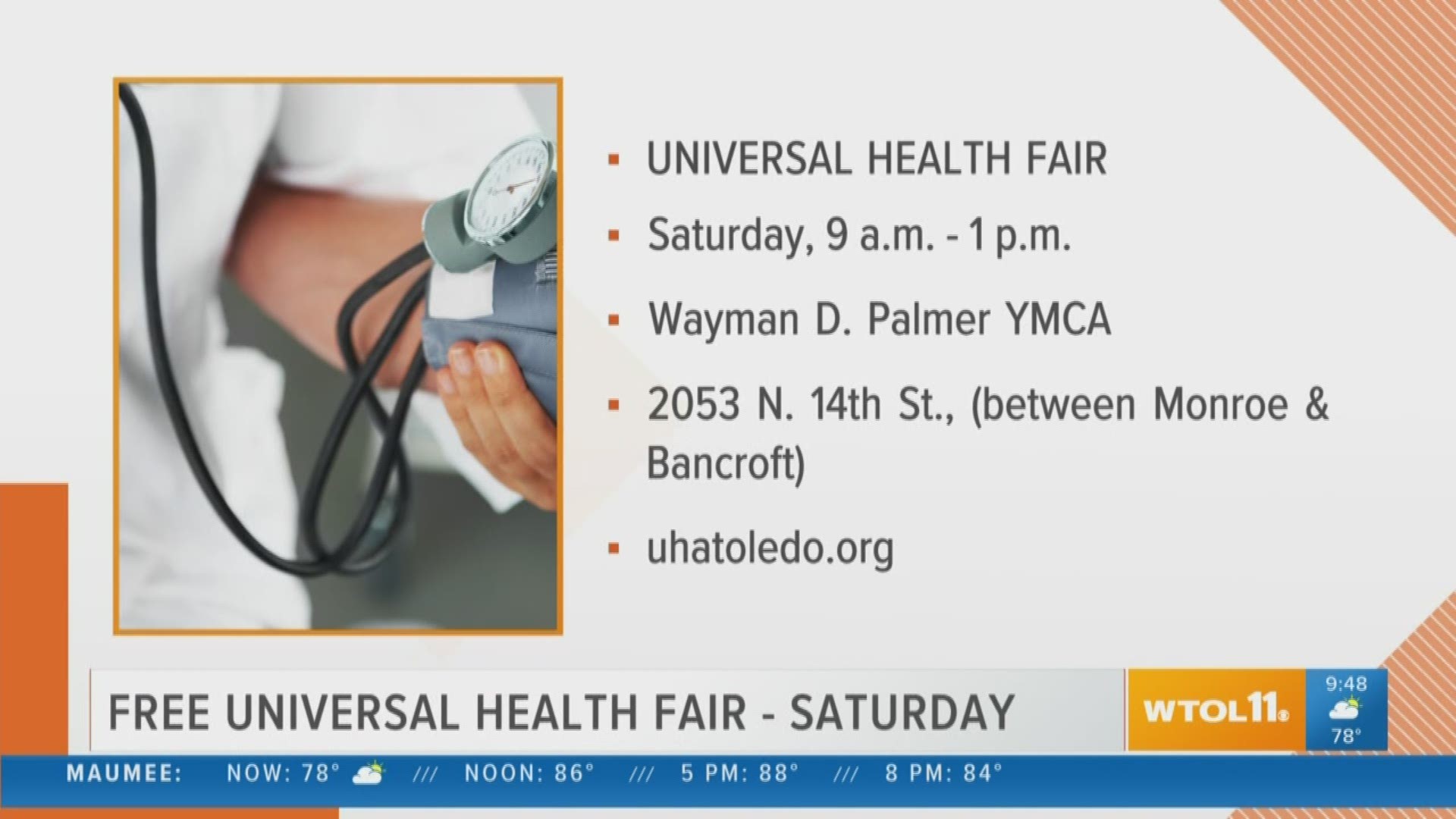 Check out the free Universal Health Fair this Saturday.