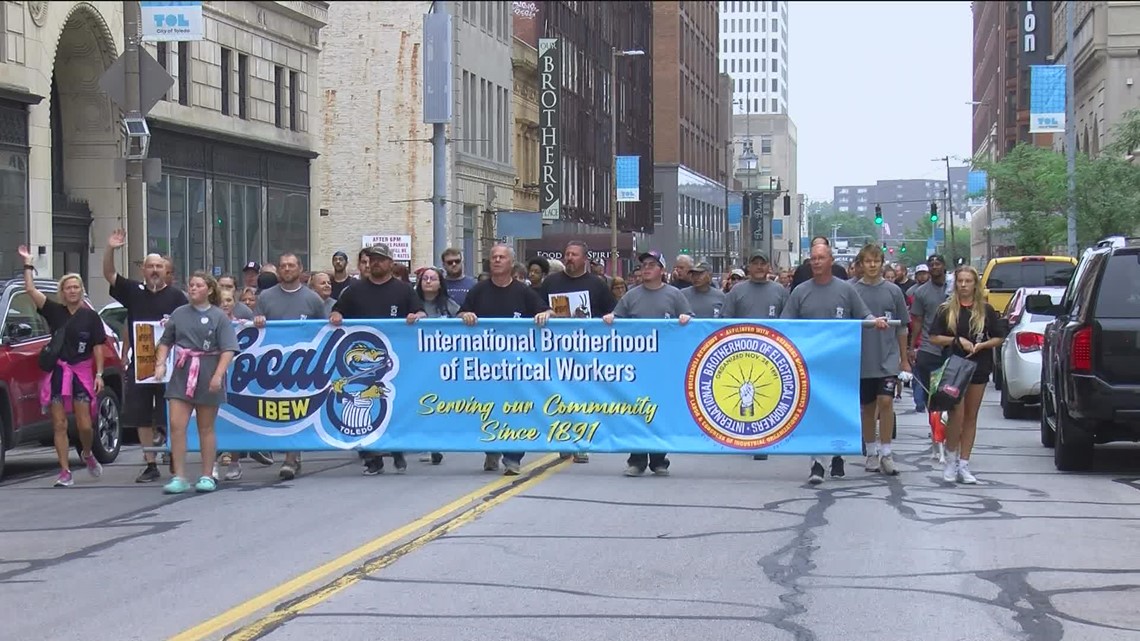Local politicians at Toledo Labor Day parade