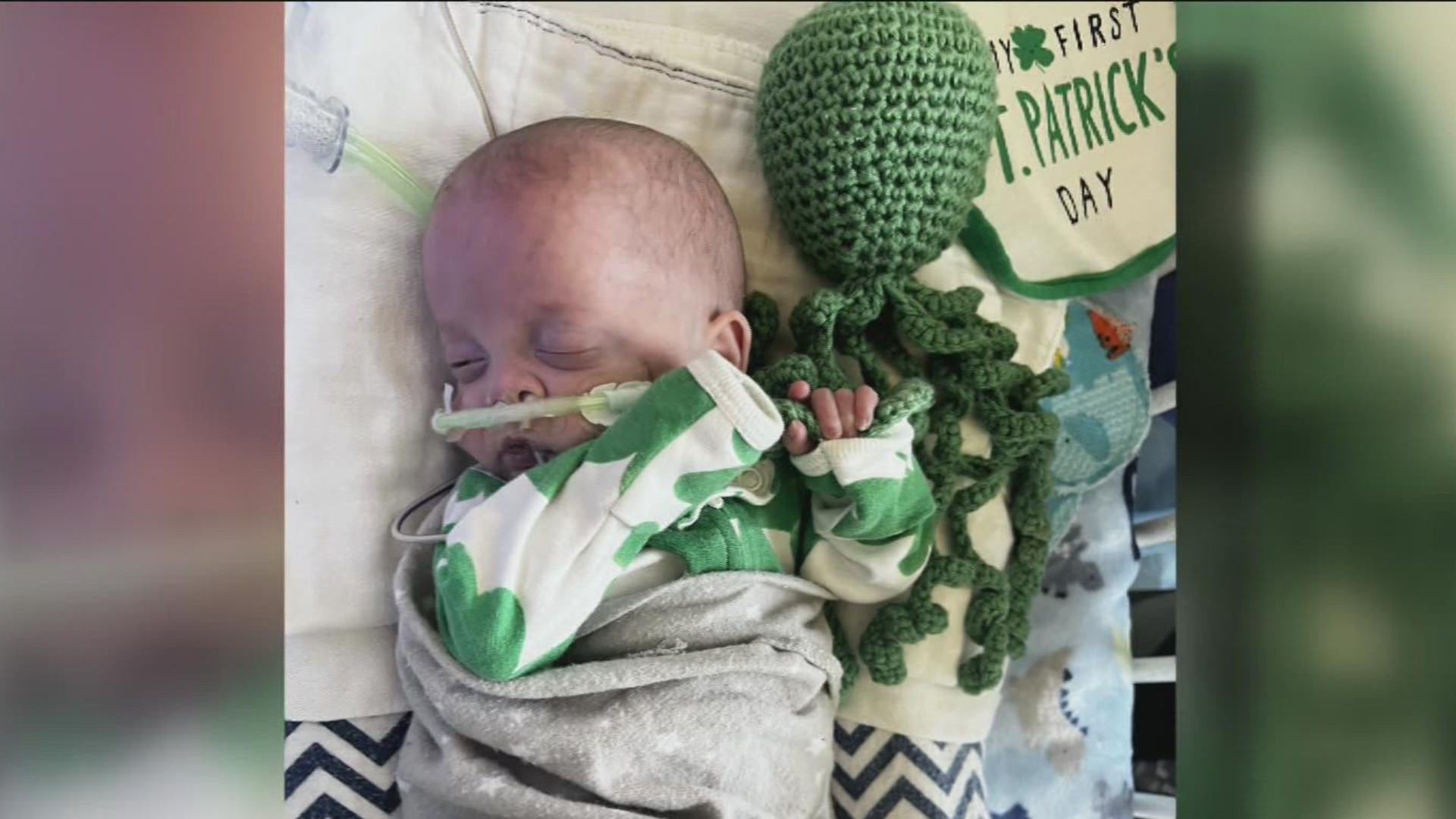 The staff that care for premature babies are asking people to donate crocheted octopi. One is given to each baby under the hospital's care.