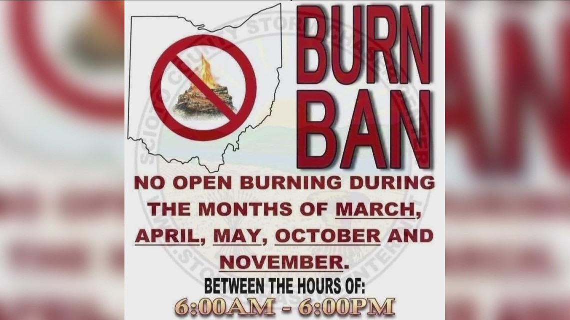 Month long burn ban in effect in Ohio this month