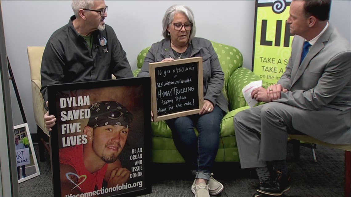 Russ and Kathi Flew, parents of donor hero Dylan | Donate Life Sit-in 2023
