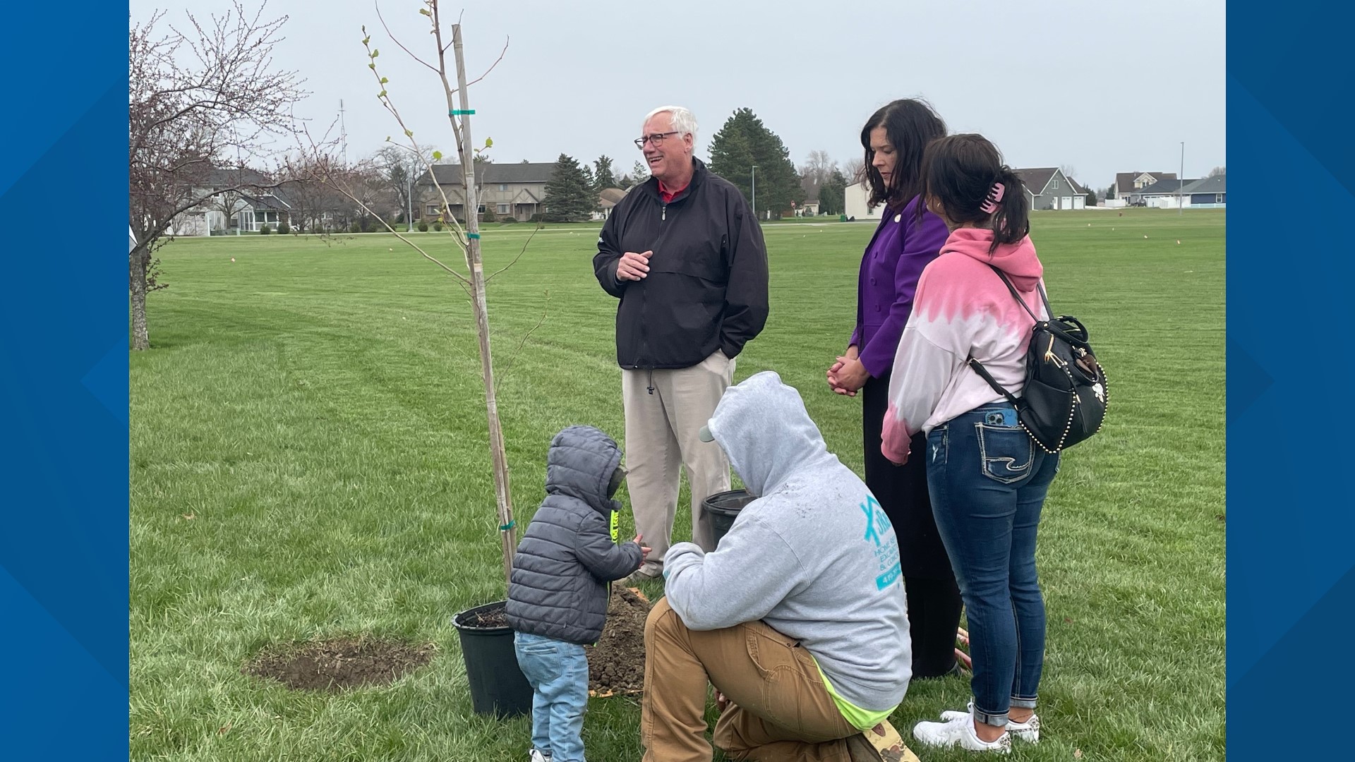 The moon tree's roots are connected to the Apollo 12 mission. Now a part of Bryan High School's grounds, it's dedicated to a former student and fallen soldier.