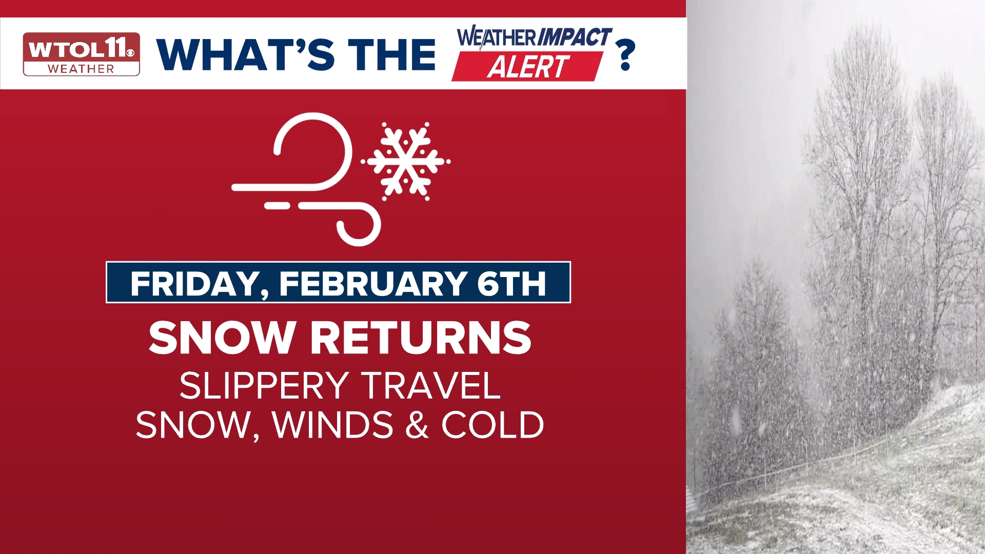 Weather Impact Alert Day for Friday as snow may impact the morning ...