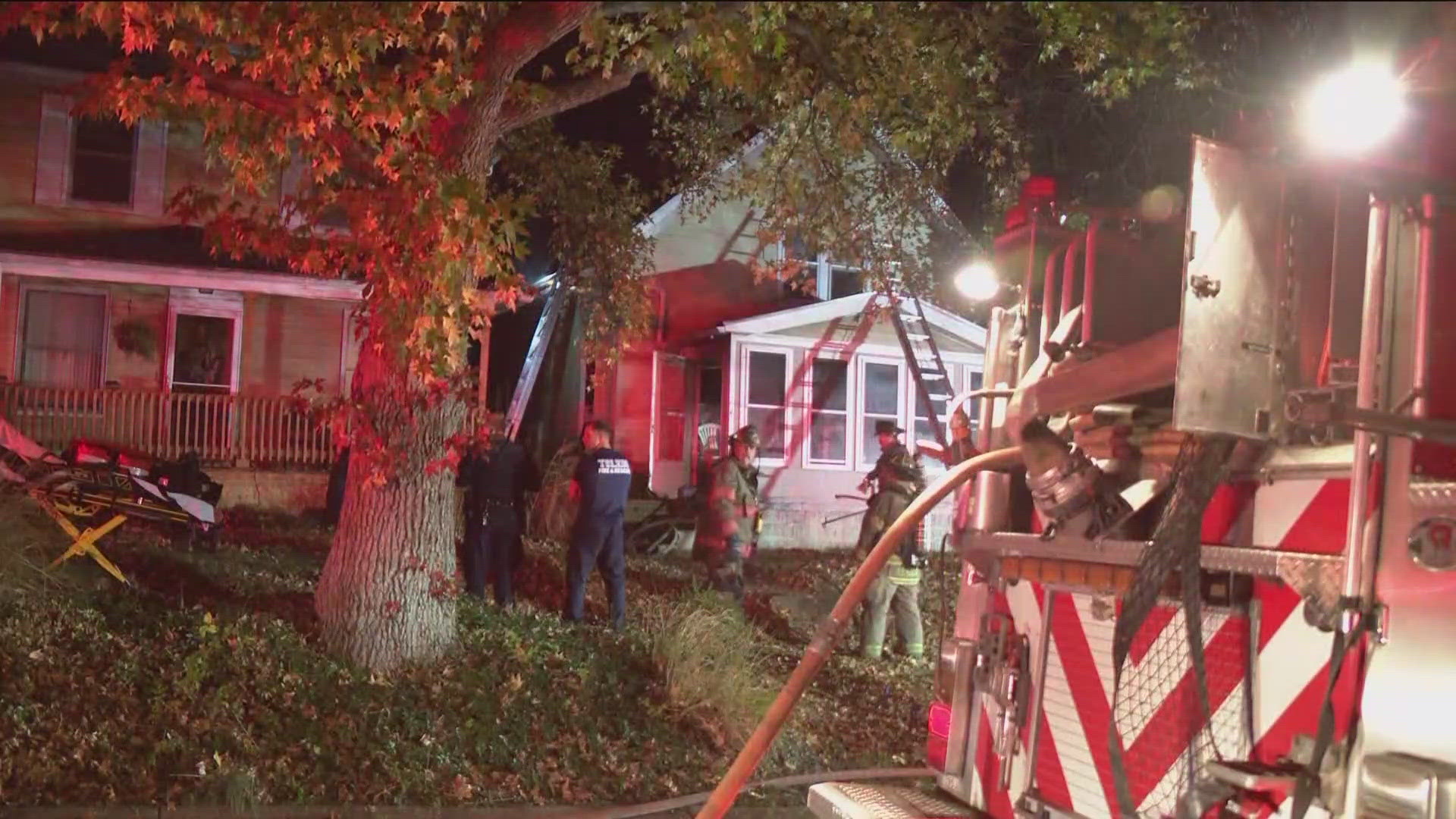 The fire broke out around 5:15 a.m. on Jermain Drive.