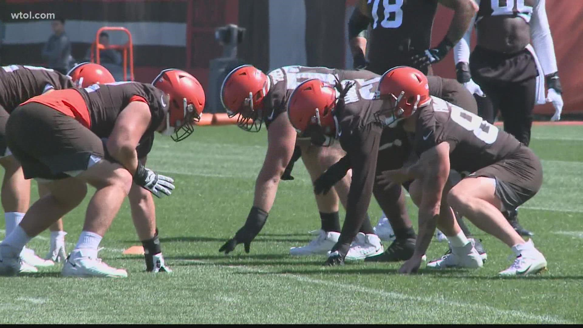 James Hudson has been practicing at left tackle for Cleveland ahead of Sunday's matchup with the Texans.