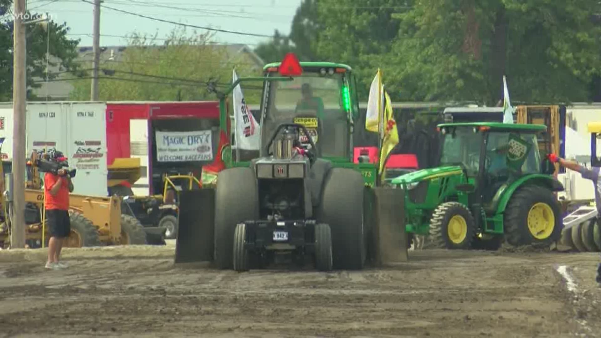 Thousands of dollars in prize money are at stake in this roaring, ground shaking National Tractor Pulling Championships at the Wood County Fairgrounds.