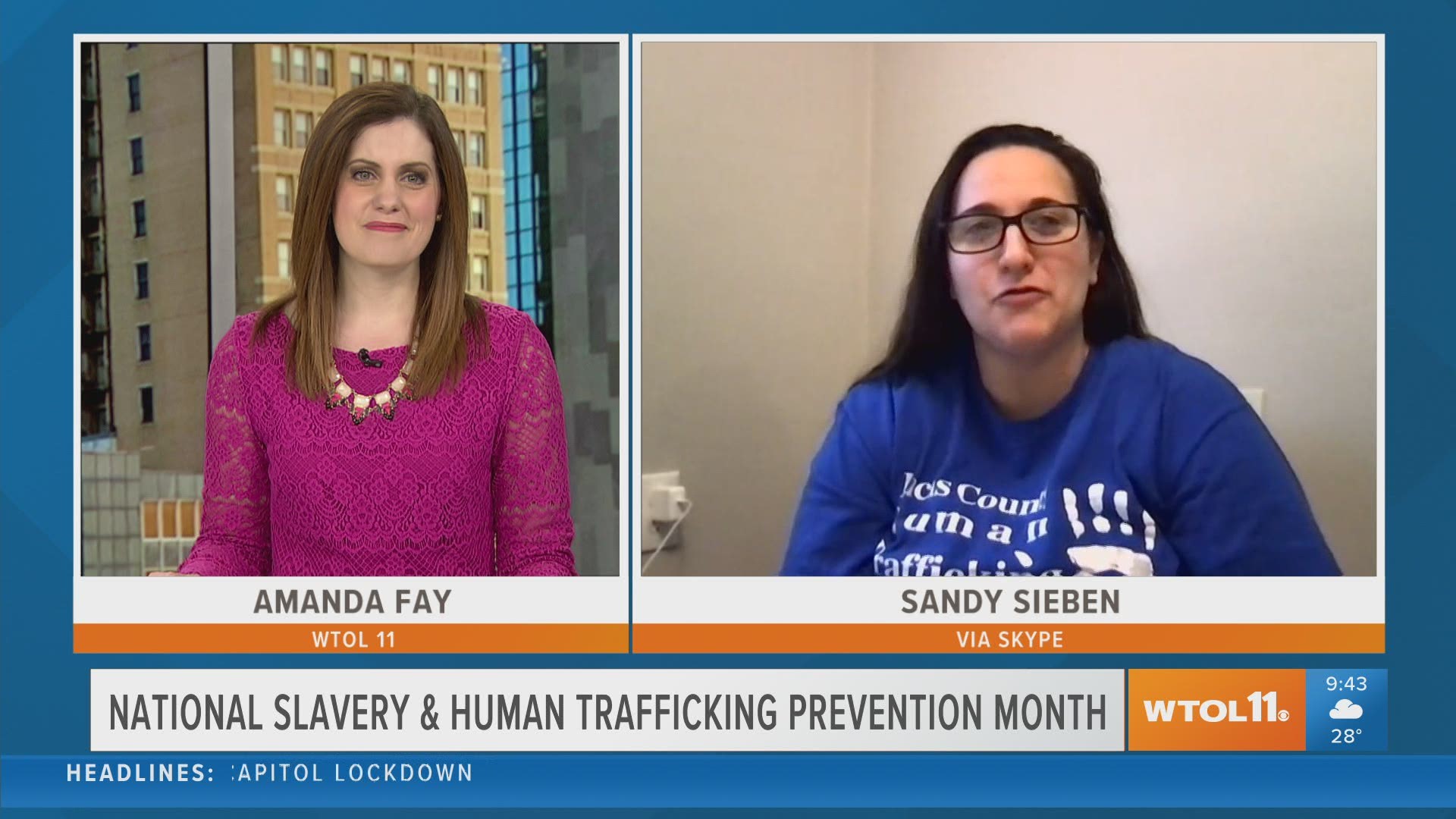 Sandy Sieben from the Lucas County Human Trafficking Coalition explains how you can learn more about human trafficking while raising awareness to the issue.