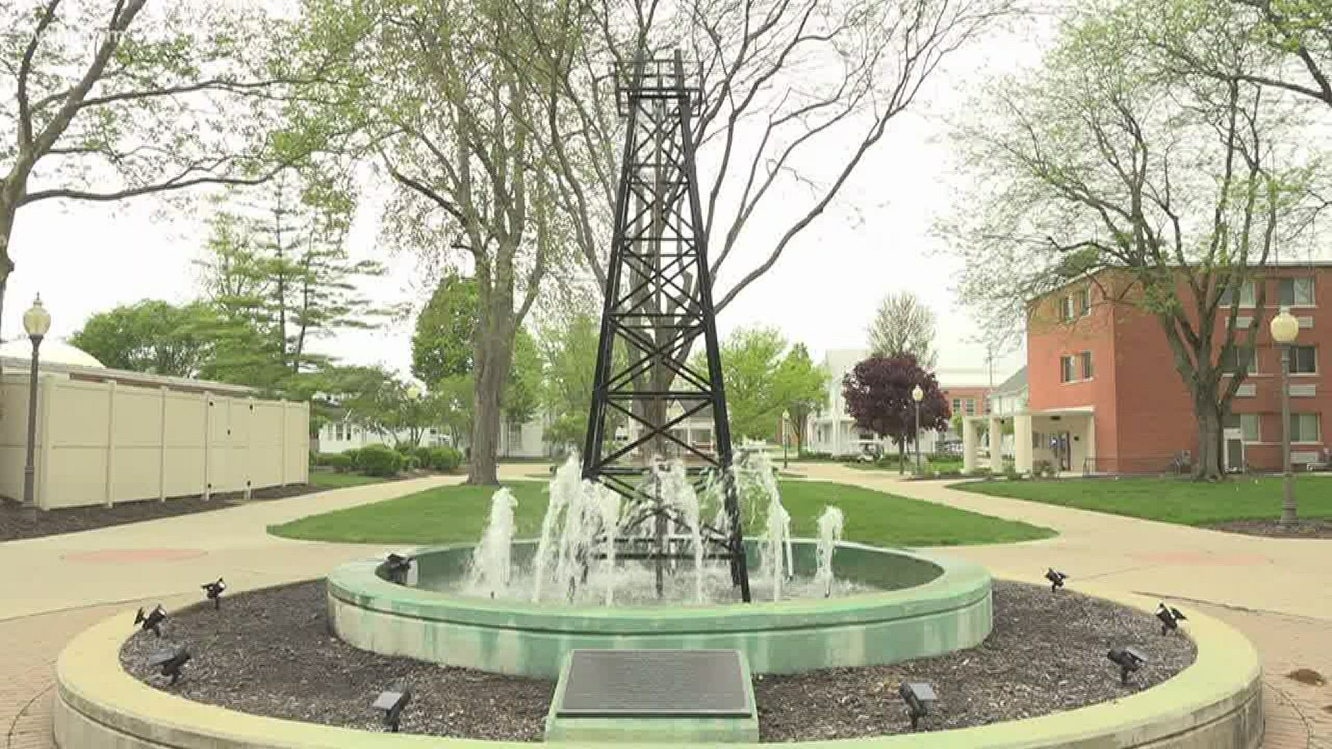 Because right now, we need it: The sights and sounds of nature at the University of Findlay Oil Derrick Fountain, captured by WTOL 11 reporter Jon Monk.