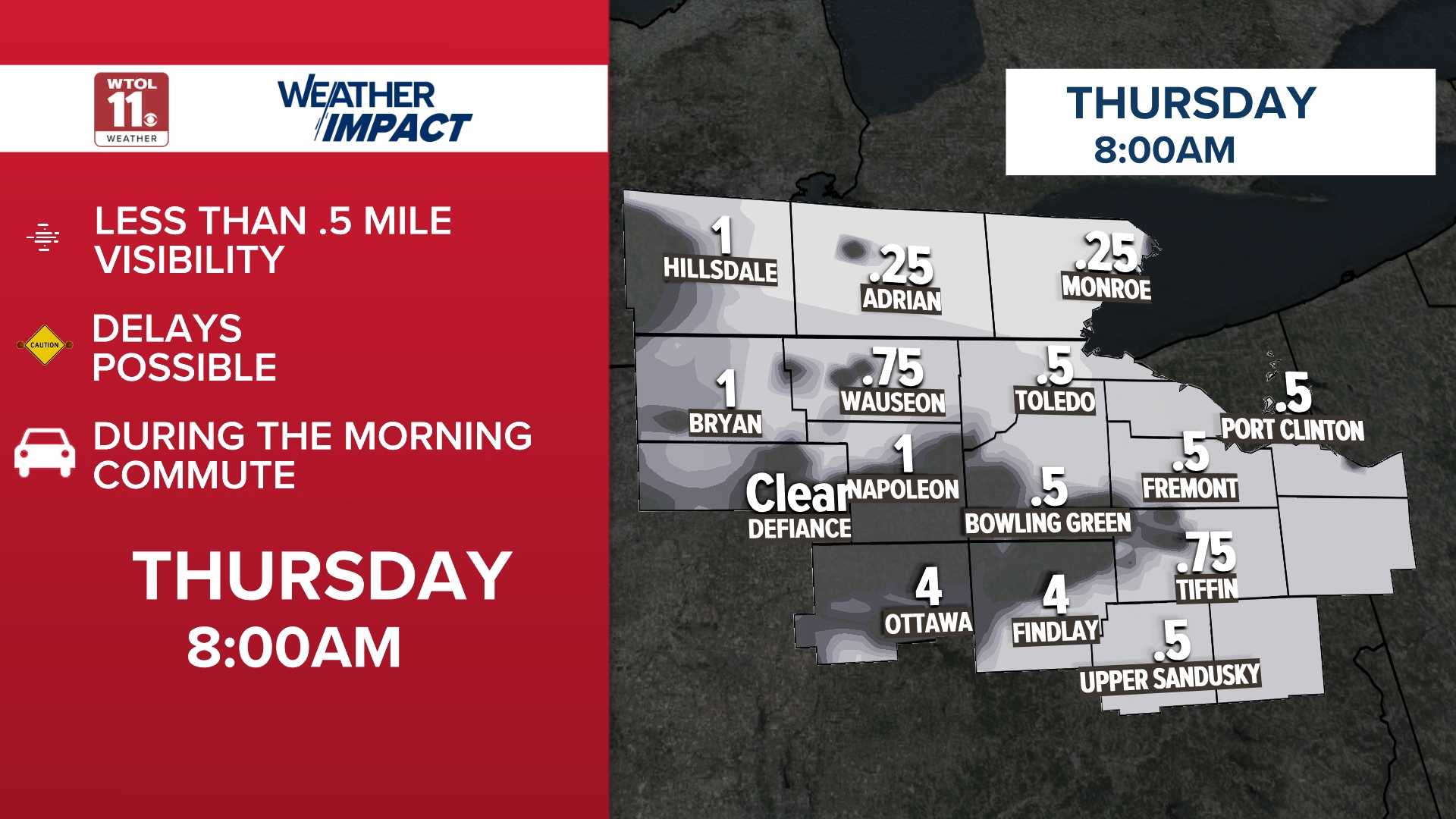 Dense fog possible for Thursday morning commute across northwest Ohio ...