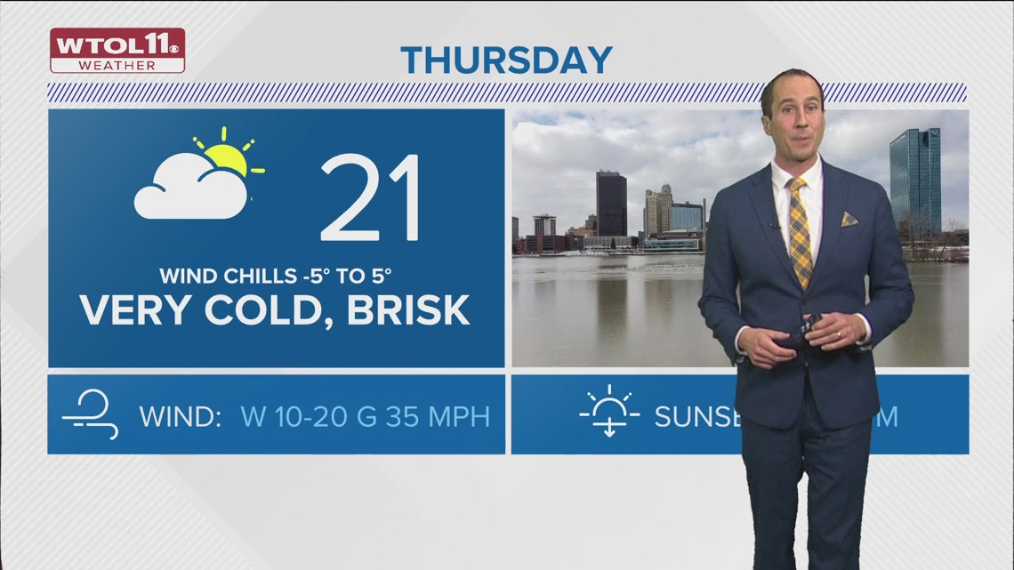 Blast of Arctic air arrives Wednesday night, subzero wind chills ...