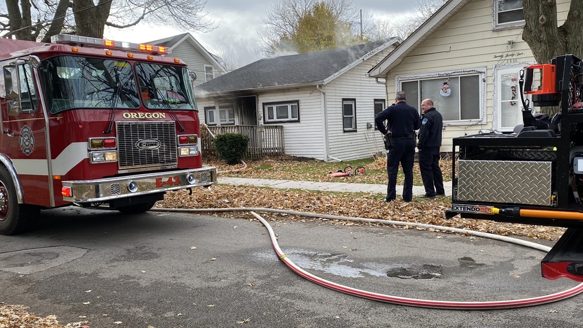 Person suffers burn injuries after house fire in Oregon.
