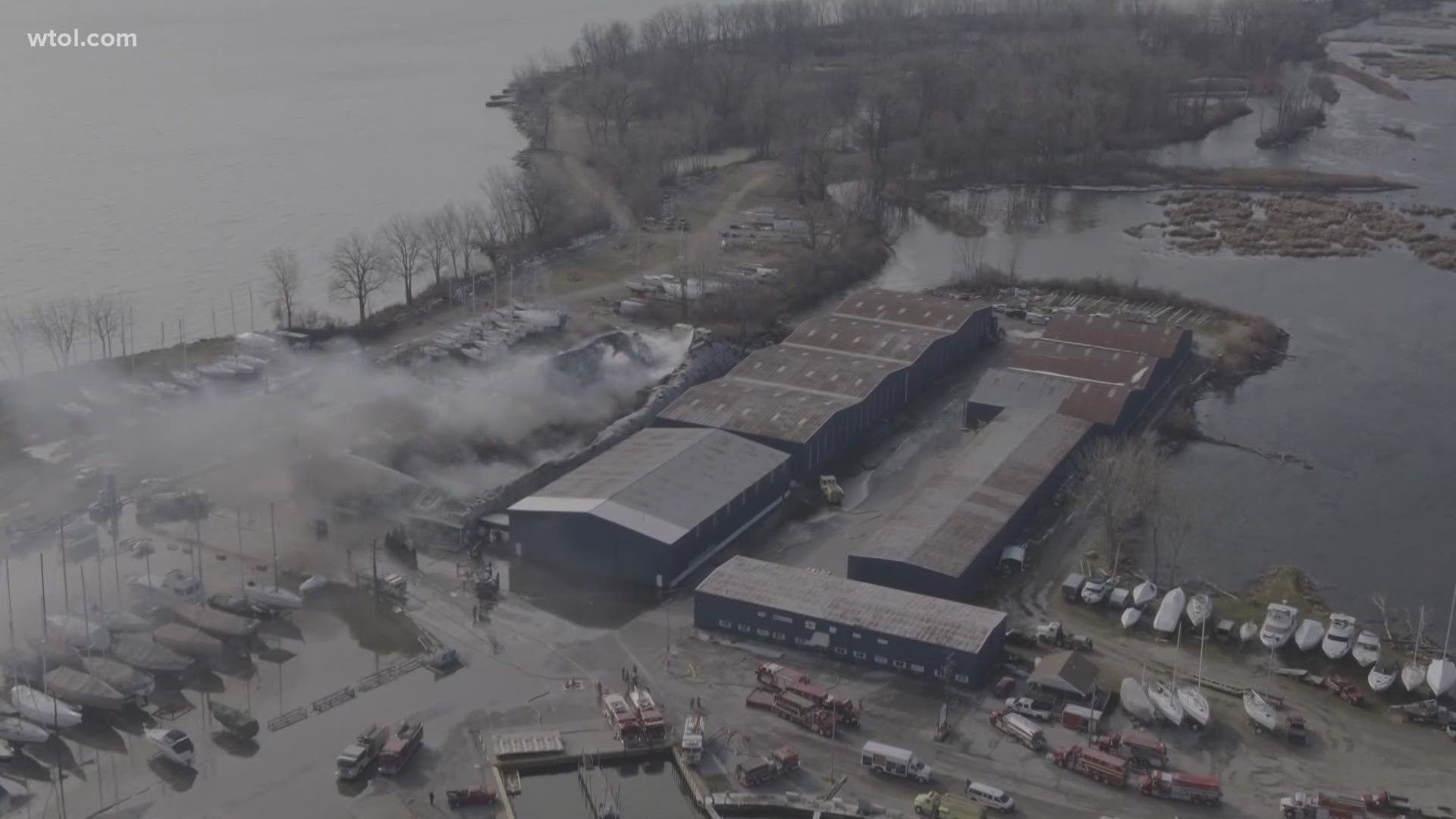 The $200,000 boat was in the building being serviced for winter maintenance when the fire broke out.