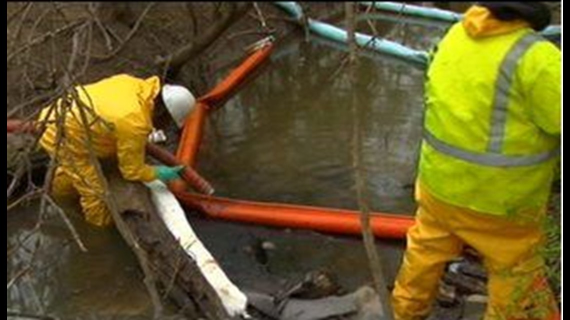 Woodville oil spill now contained