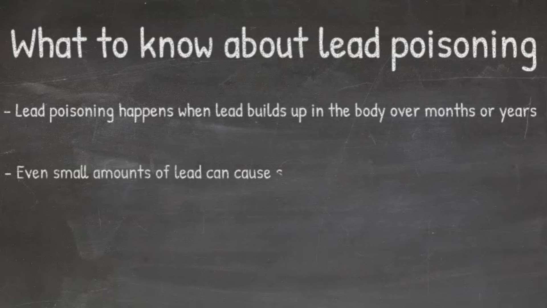Symptoms and prevention methods of lead poisoning.