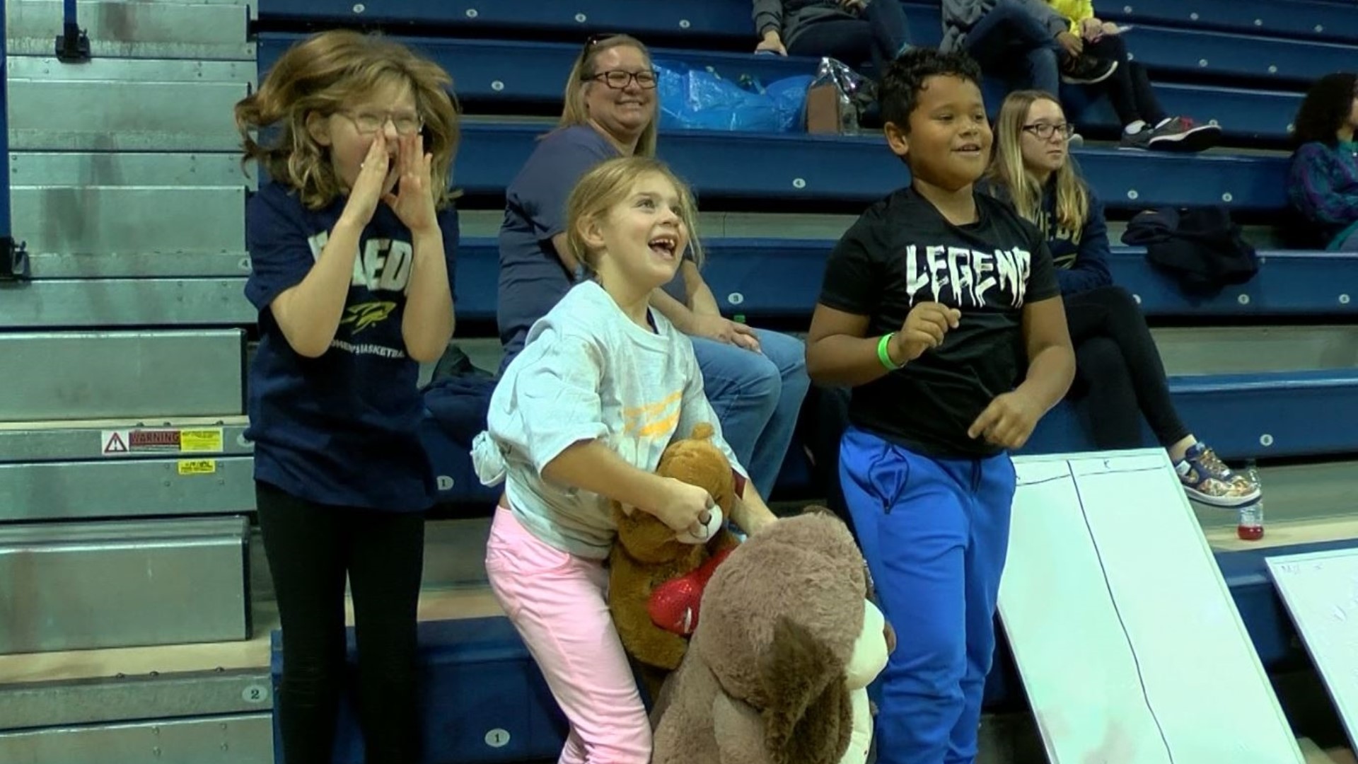 The Ronald McDonald house celebrated their 40th anniversary with a teddy bear toss at the University of Toledo Women’s Basketball game on Sunday!