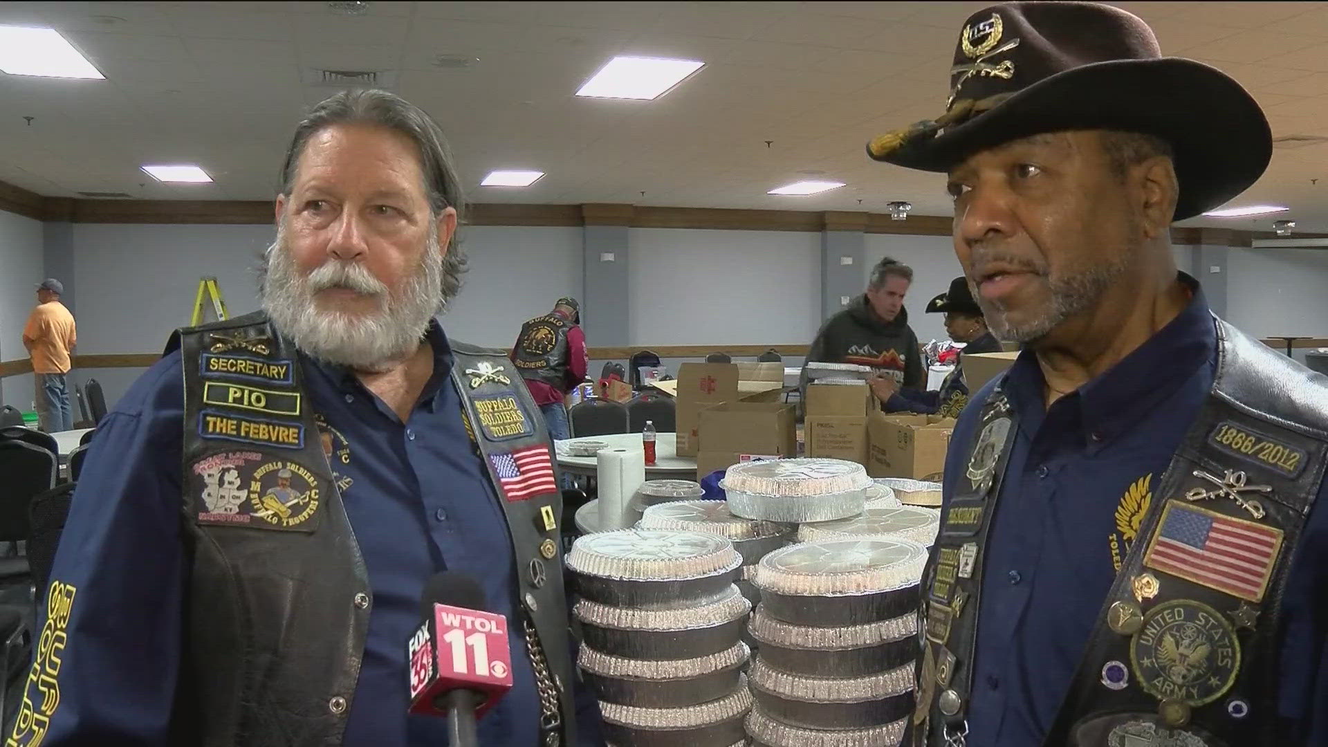 The Buffalo Soldiers who helped pass out the meals say it was about more than just food. It's about honoring those who served.