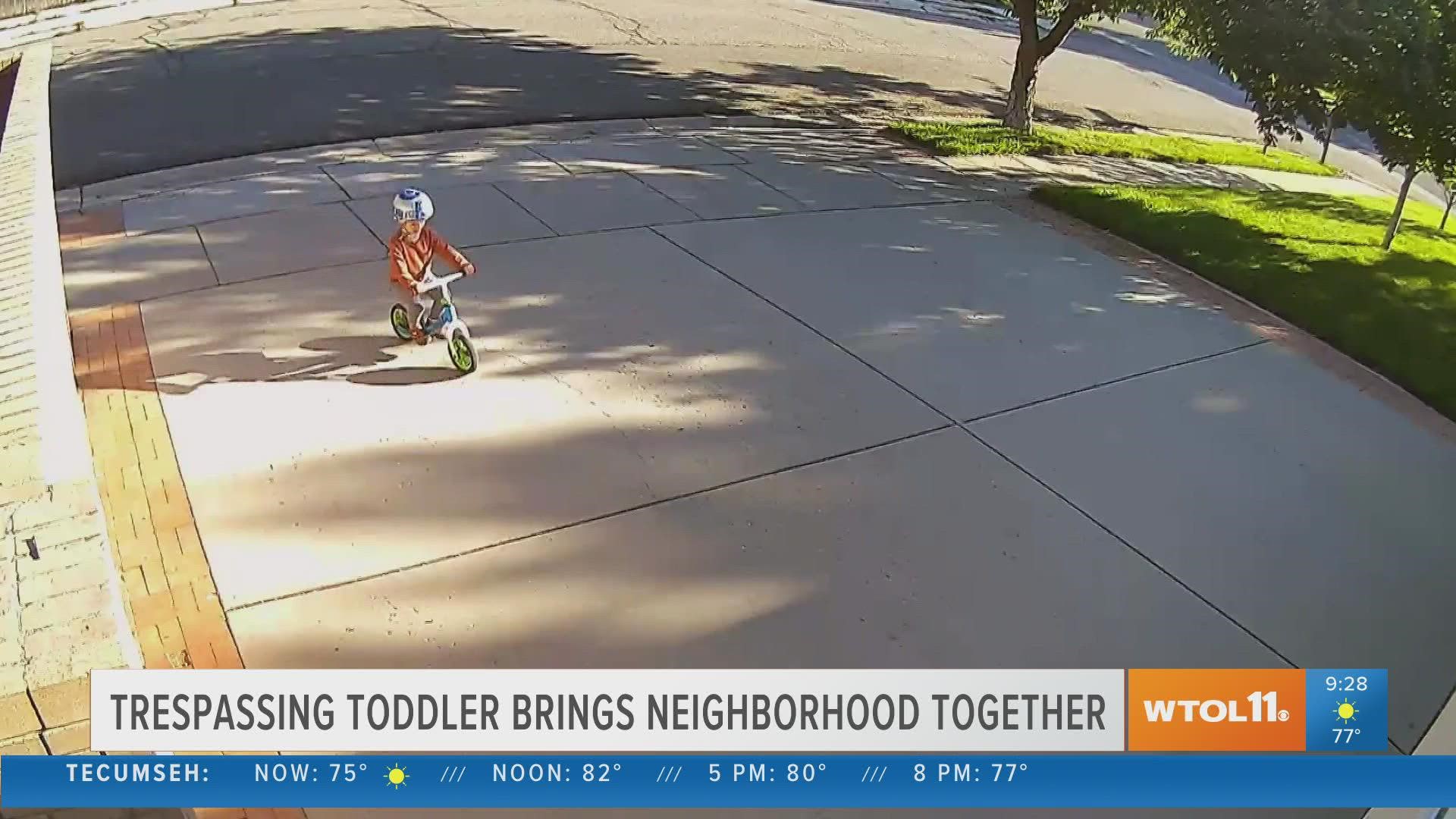 This man noticed a toddler riding his bike in his driveway every night, so he started drawing a race track for the boy to enjoy and started a national movement!