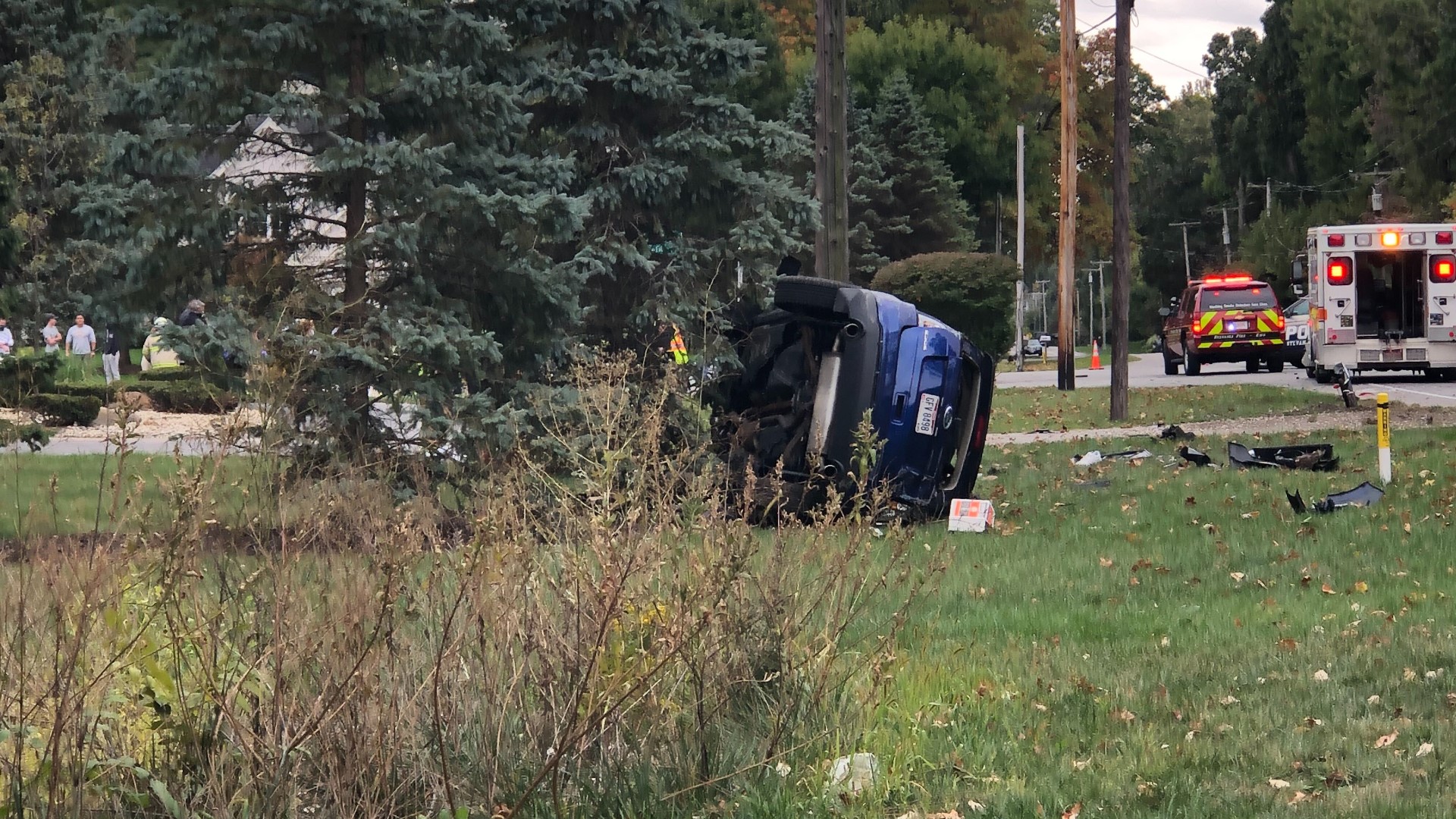 Three people taken to hospital after two car accident in Sylvania Twp