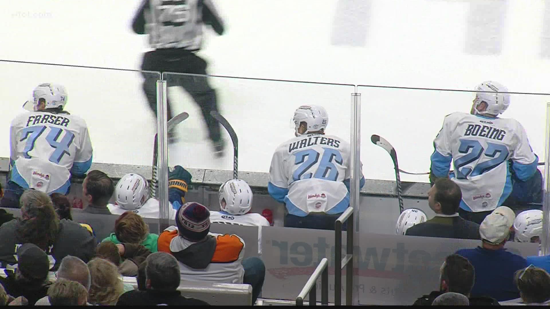 The Toledo Walleye rout the Komets 7-2 in their first game back indoors since Winterfest.