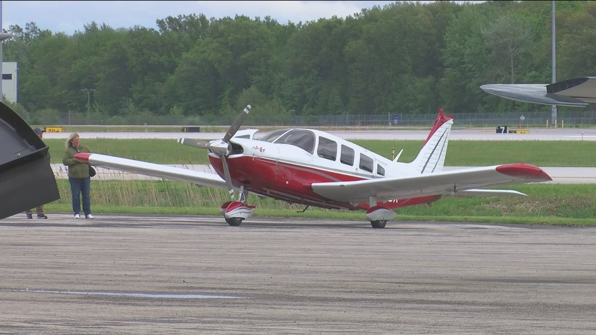 The expo, took place at the Eugene F. Kranz Toledo Express Airport in Swanton, where kids with high flying futures learn the ins and outs of aviation.