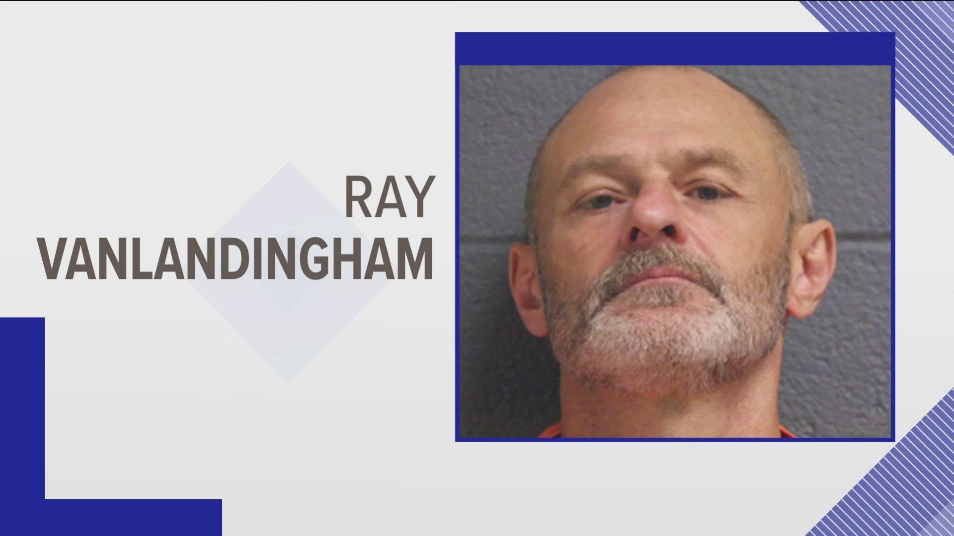 55-year-old Ray Edward Vanlandingham was arrested in Frenchtown Township, Michigan, and booked in jail on charges of armed robbery and parole absconding.