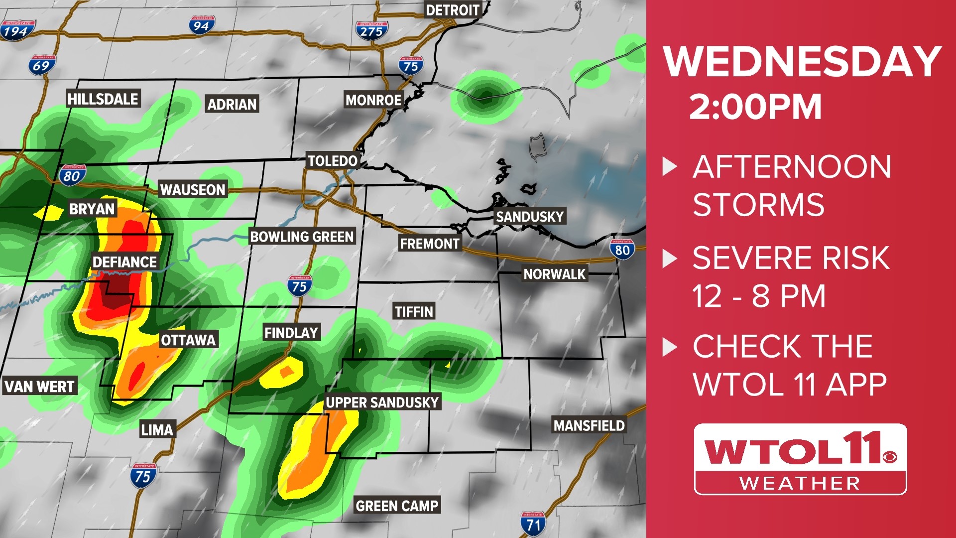 WTOL 11 Weather | Alert Day issued for Wednesday storm potential | wtol.com