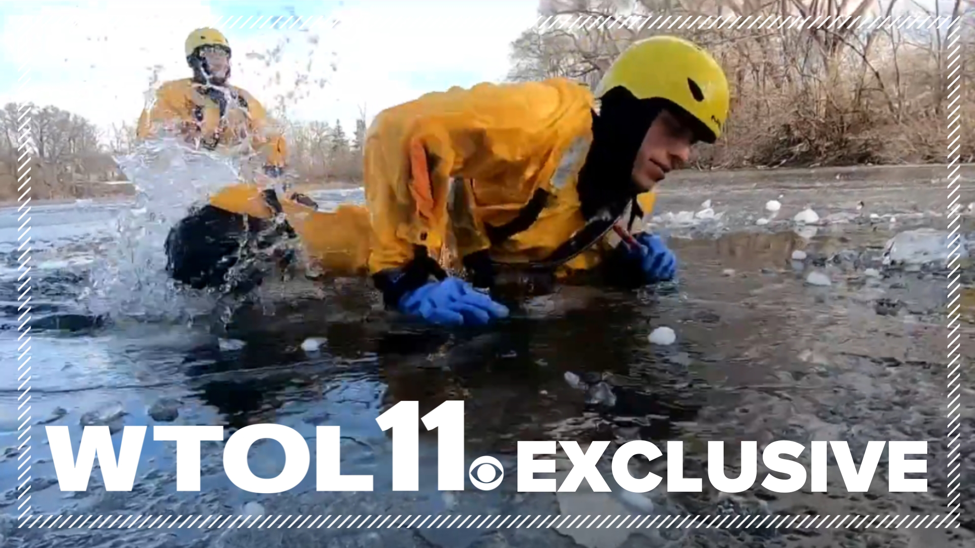 WTOL 11 went to a rescue training with BG Fire to see how they rescue people that fall through the ice.