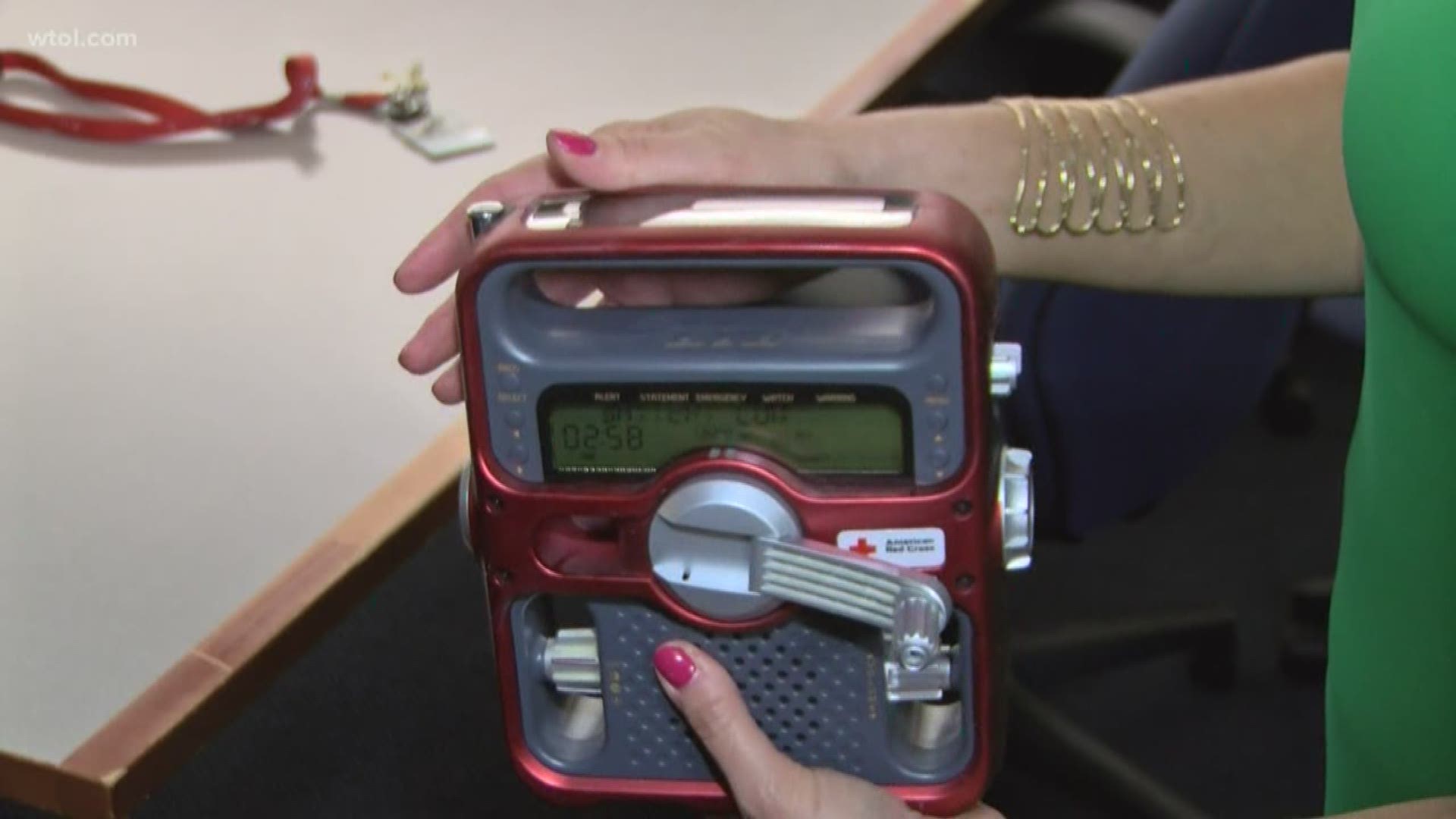 According to the Red Cross, people should pack a go-kit with essential items in case severe weather strikes.