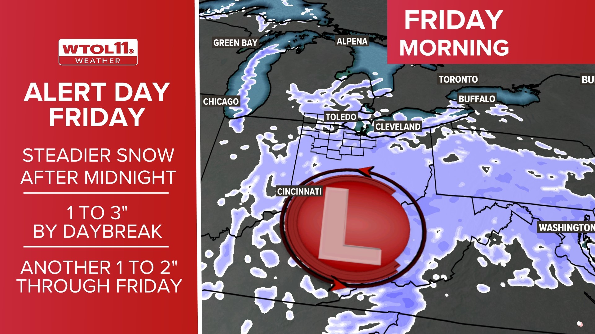 ALERT DAY Thursday, Friday for cold, snow in NW Ohio | wtol.com