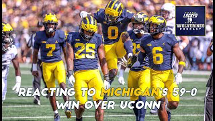 Postgame reaction to Michigan football's 59-0 win over UConn | Locked On Wolverines
