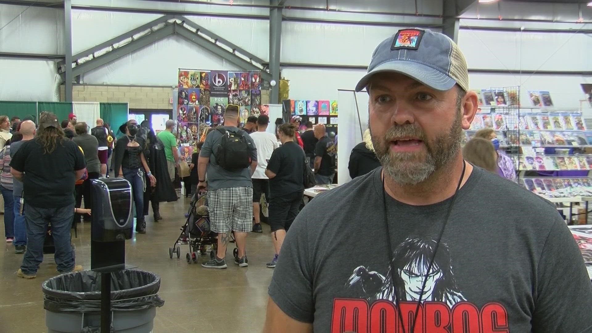 The excitement was in the air at the Monroe Pop Fest on Sunday as comic cons and other pop culture events begin returning in person.