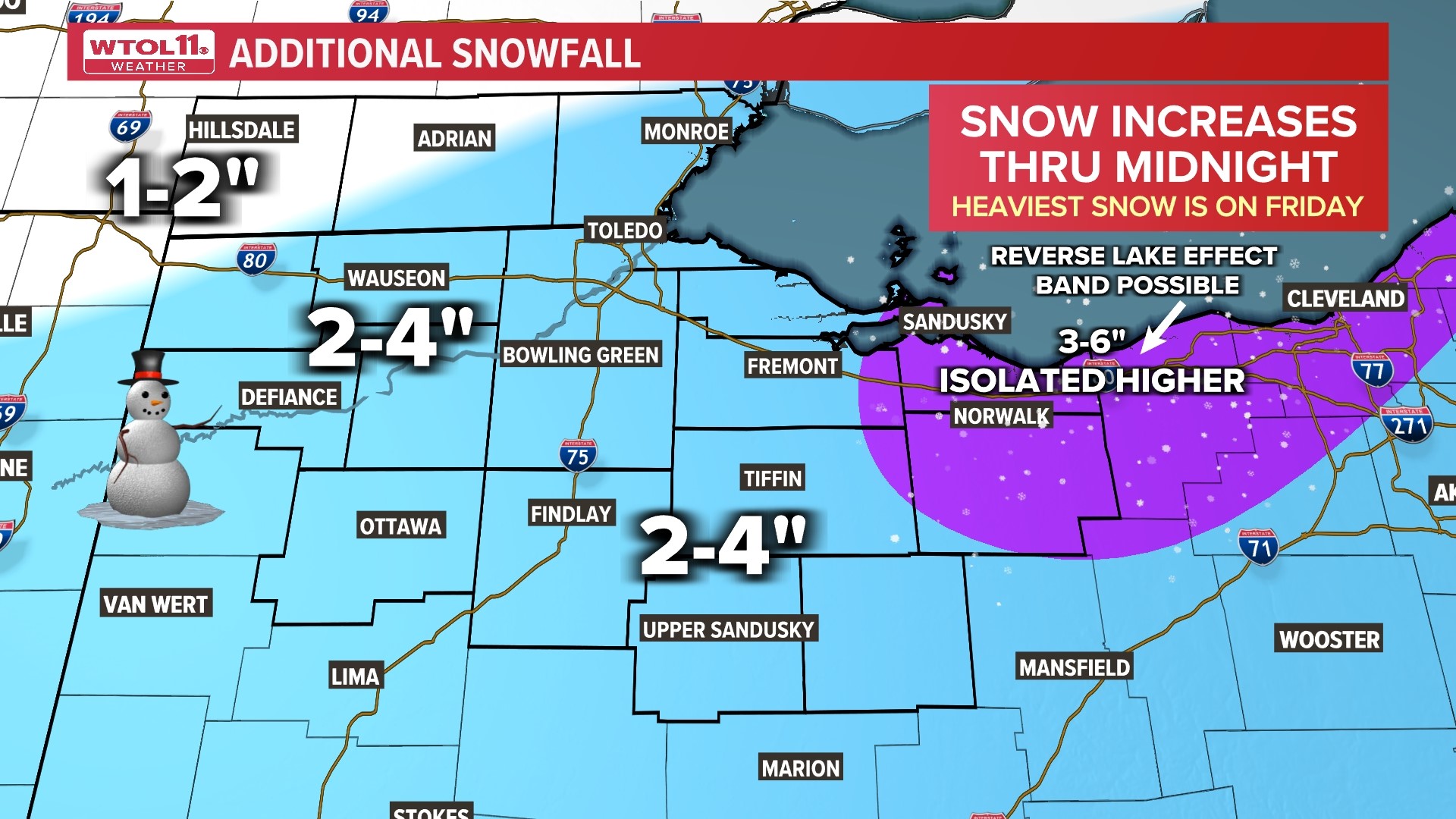 ALERT DAY Thursday, Friday For Cold, Snow In NW Ohio | Wtol.com