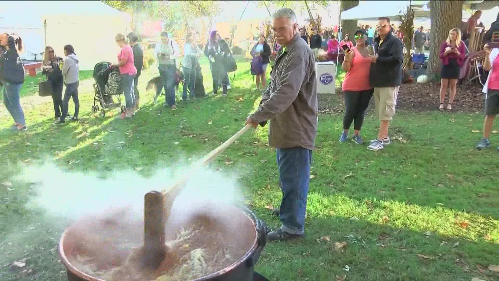 The one-day Grand Rapids Applebutter Fest draws in about 40,000 visitors to the small Wood County village every year.