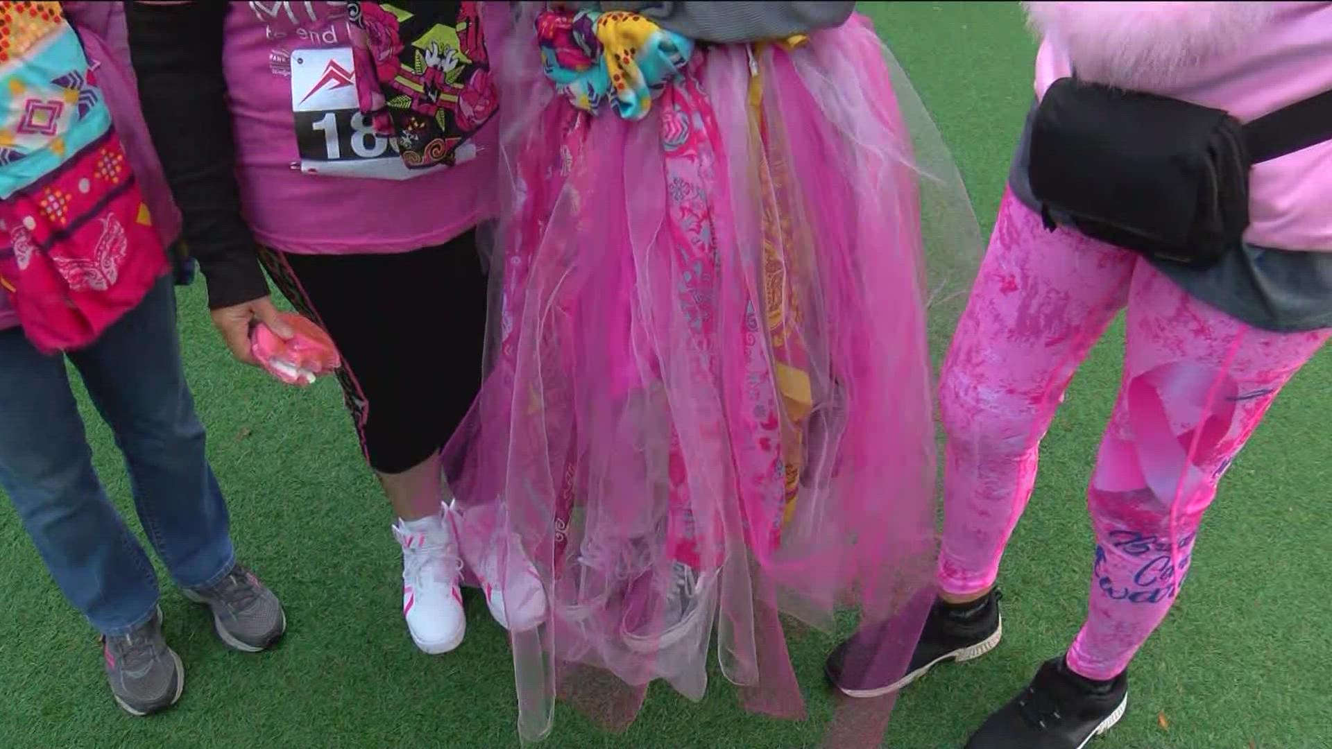 WTOL 11's Diane Phillips finds the best tutu amongst a group of survivors at the 29th Annual Susan G. Komen Race for the Cure.