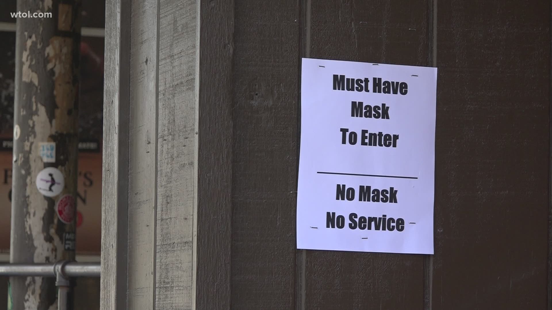 Although there is a mask mandate in the Wood County right now, that could change if the number of coronavirus cases go down.