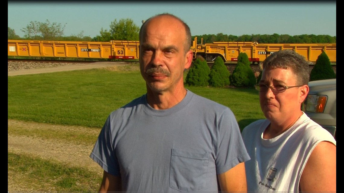 Train hits semi north of Morenci; driver suffers serious injuries