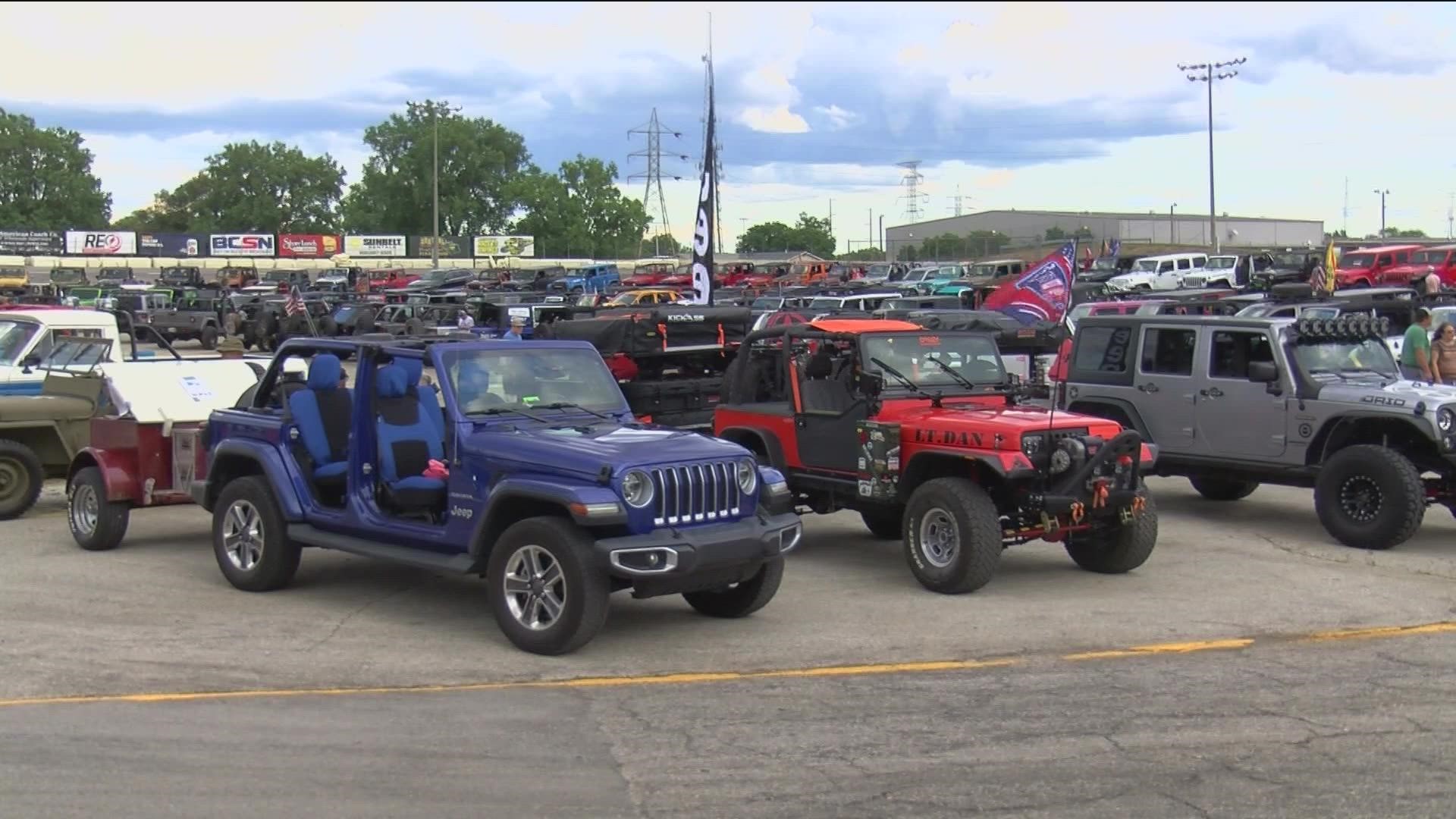 Jeep Fest Hype Bash Friday at Toledo Speedway Friday got folks excited for Aug. 12-14 Jeep Fest.