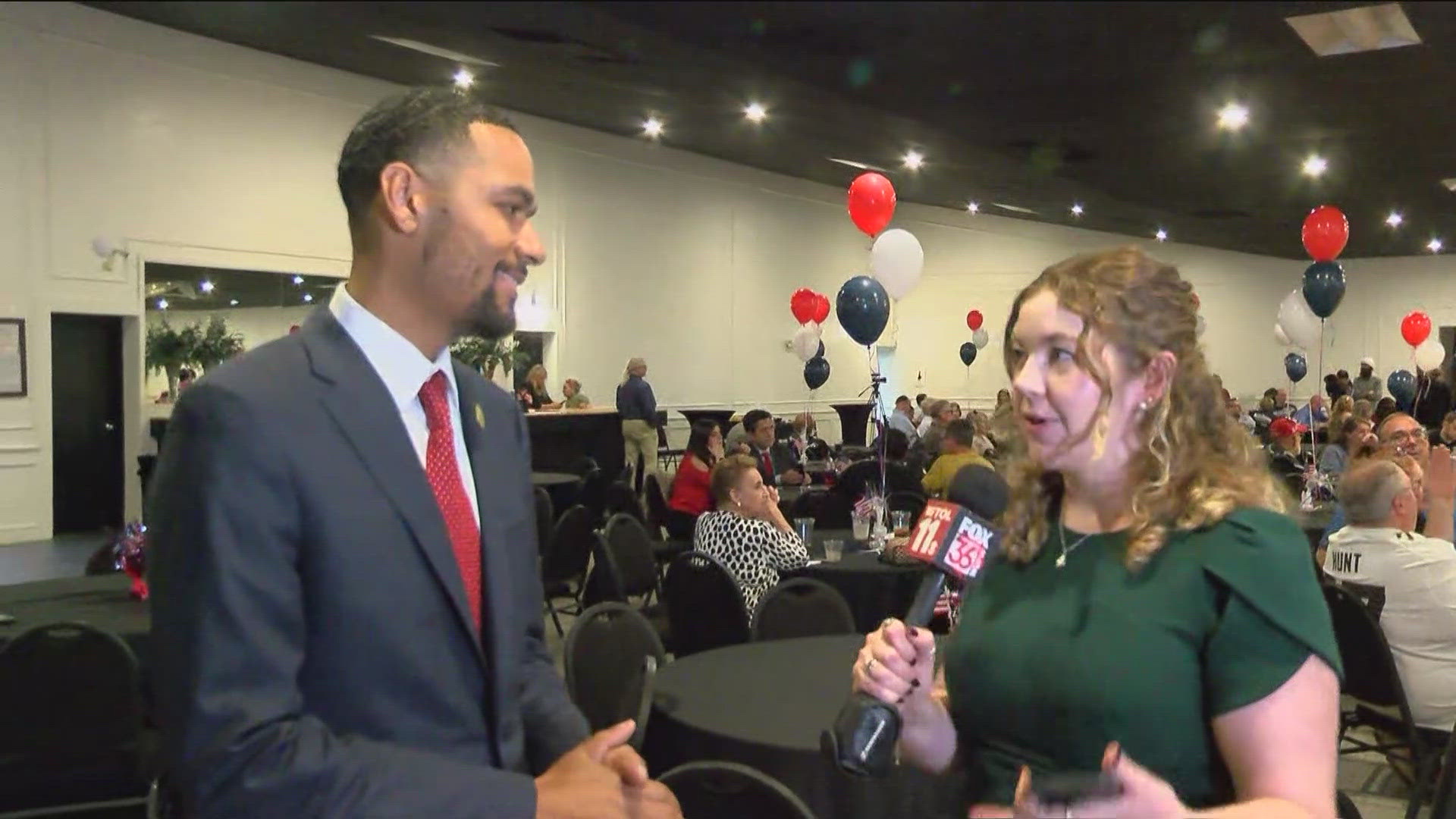 WTOL 11's Megan Hartnett checks in with Ohio state Rep. Josh Williams, who is projected to win his race and optimistic about Derek Merrin in the 9th District.