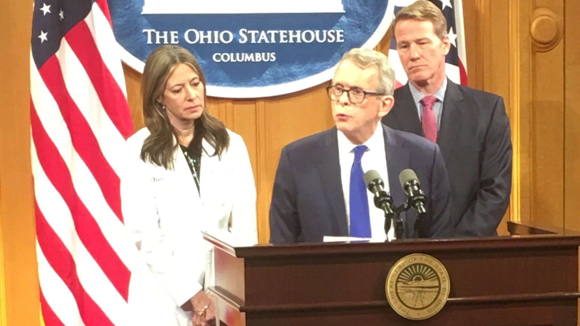 Gov. Mike DeWine declares state of emergency for Ohio as a 'legal necessity' that lets state departments and agencies to better coordinate their response.