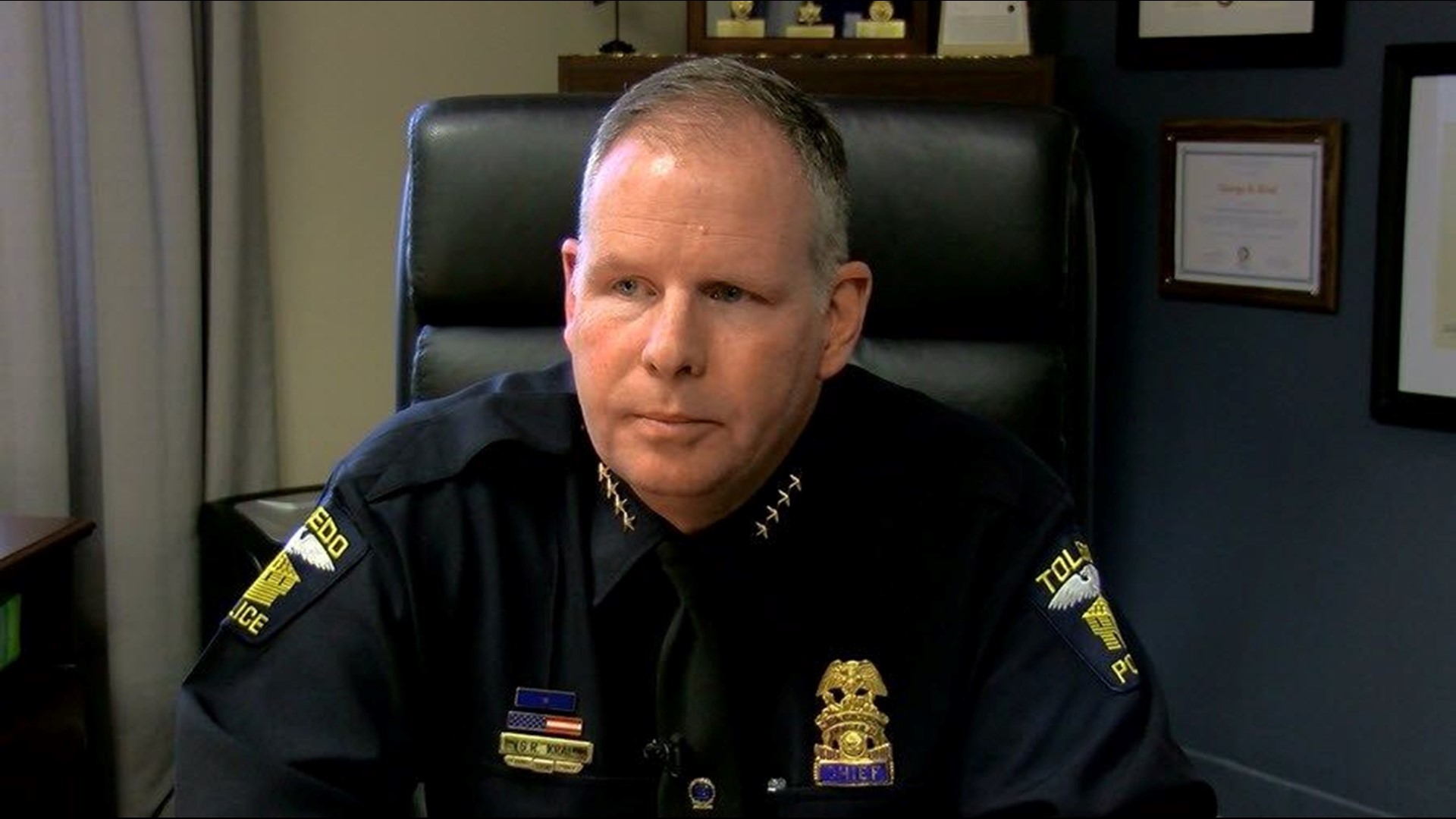 It's something Toledo Police Chief George Kral has been pushing for since firefighters and EMS were offered vaccines first. He says 20% of TPD has tested positive.