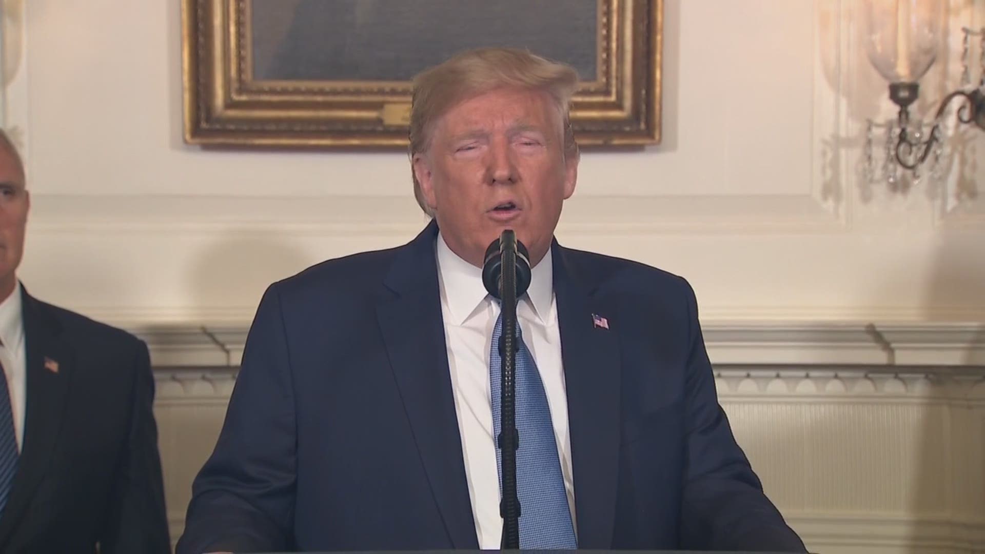 President Trump flubs in White House speech reacting to the mass shootings in Dayton and El Paso.